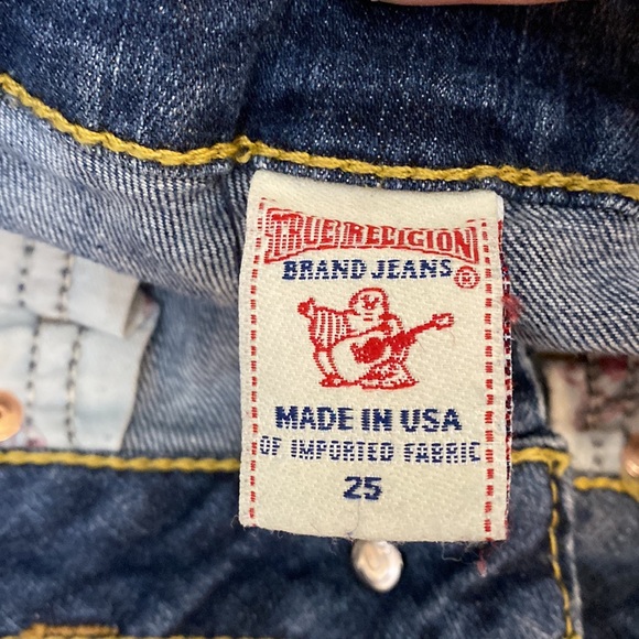 True Religion medium wash denim size 25 - Picture 4 of 8